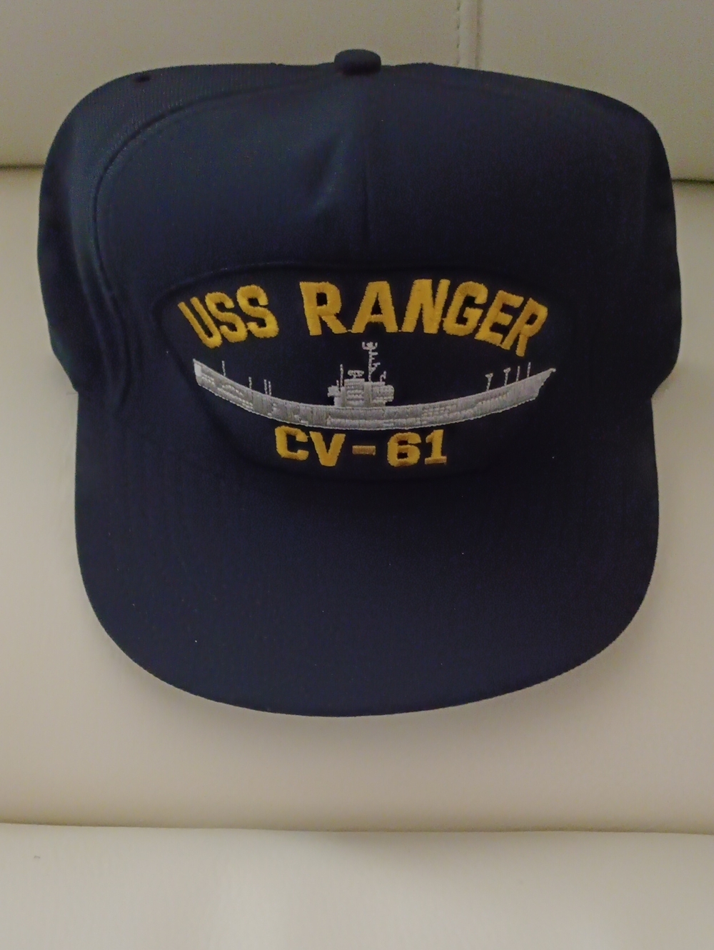 USS Ranger CV-61 Navy Cap - Navy Blue